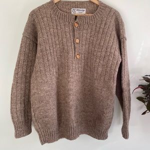 Hand knit wool sweater from Newfoundland.